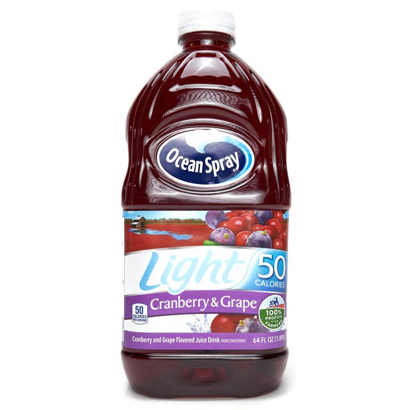 Ocean Spray Light Cranberry Grape Juice 64 oz