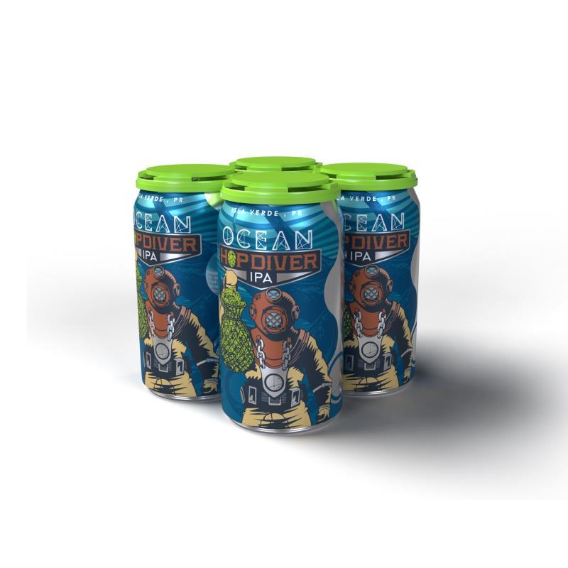 Ocean Lab Cerveza Hop Diver IPA Lata 4 pk