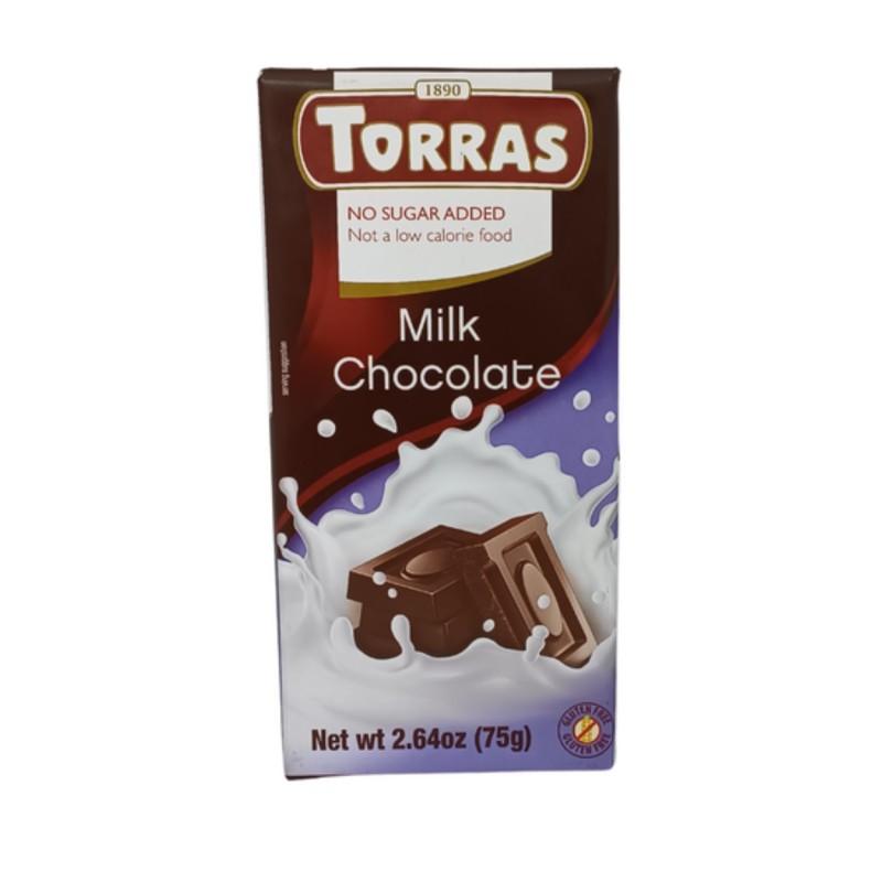 Torras Milk Chocolate No Sugar Added 2.6 oz.