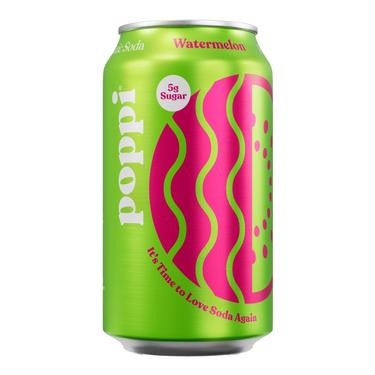 Watermelon Poppi Prebiotic Soda 12 oz