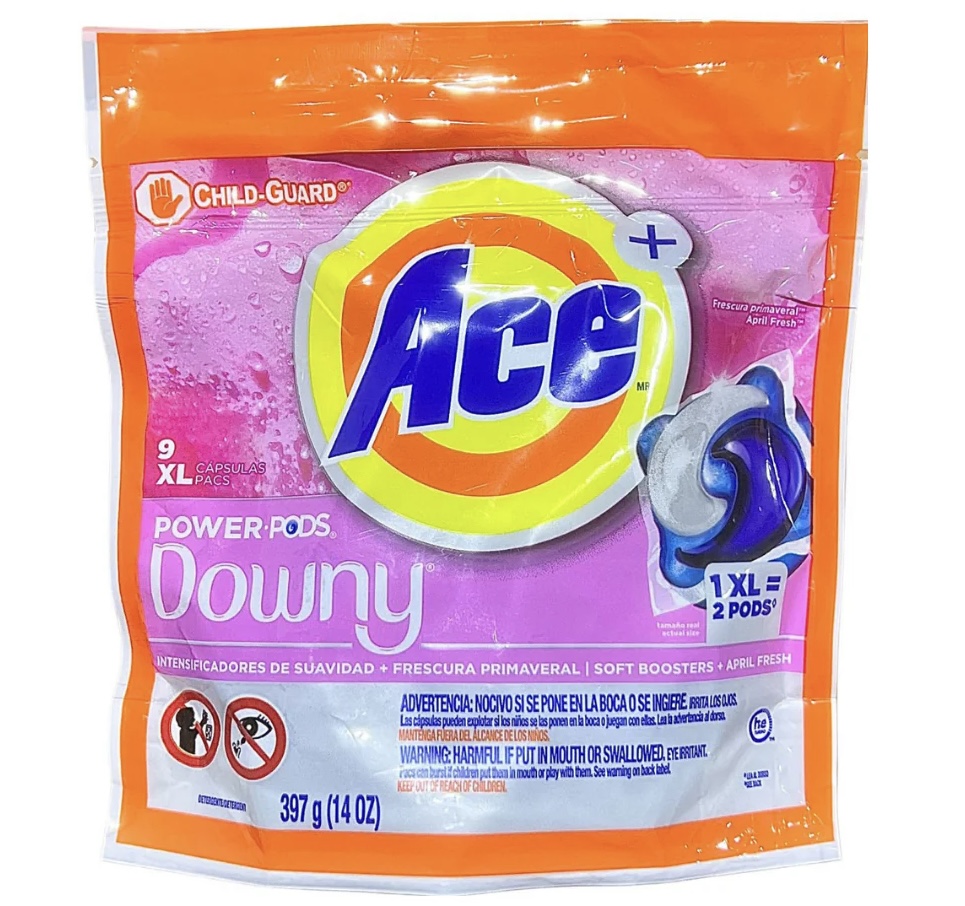 Ace Power Pods + Downy 9 ct