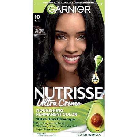 Garnier Nutrisse Permanent Color No. 10 Black 1 ct