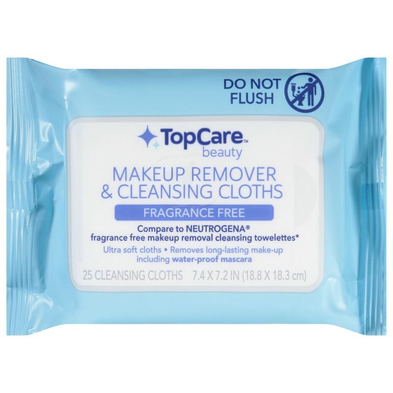 Top Care Makeup Remover & Cleansing Cloths 25 ct.