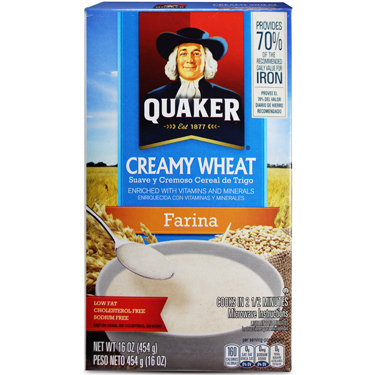 Quaker Creamy Wheat / Farina 16 oz