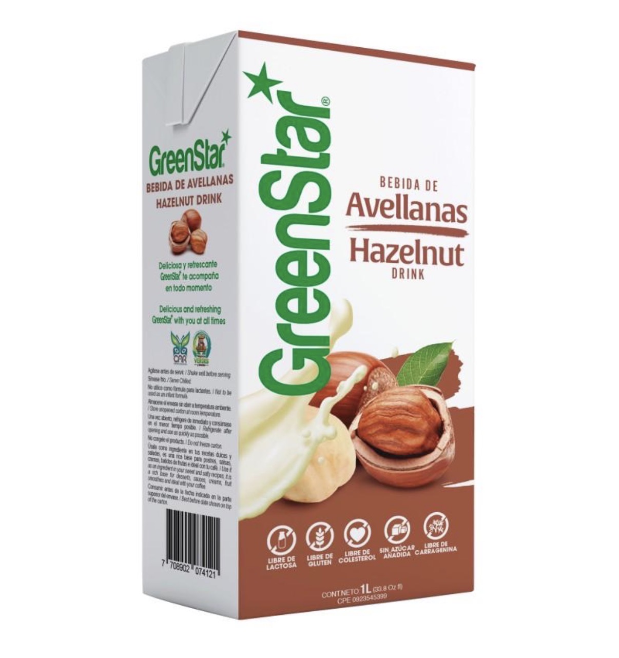 GreenStar Bebida de Avellanas / Hazelnut Drink 1 L