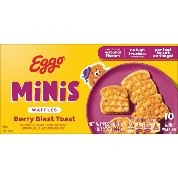 Eggo Minis Waffles Berry Blast Toast 10.75 oz