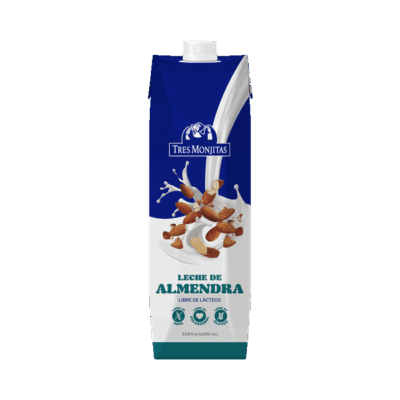 Tres Monjitas Leche de Almendras 33.8 oz