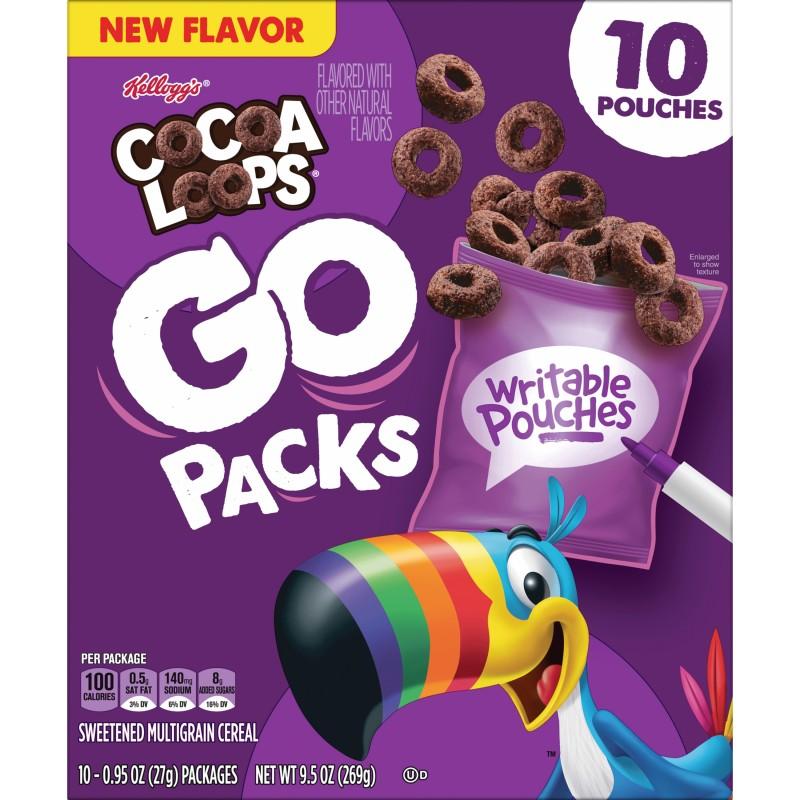 Kellogg's Cocoa Loops Go Packs 9.5 oz