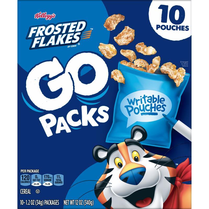 Kellogg's Frosted Flakes Go Packs 10 ct