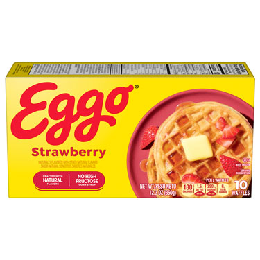 Eggo Strawberry Waffles 12.3 oz