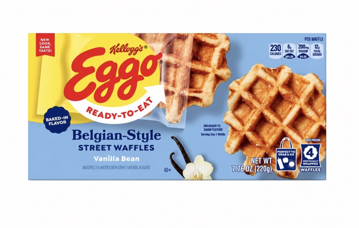 Eggo Vanilla Bean Belgian Style Street Waffles 7.76 oz