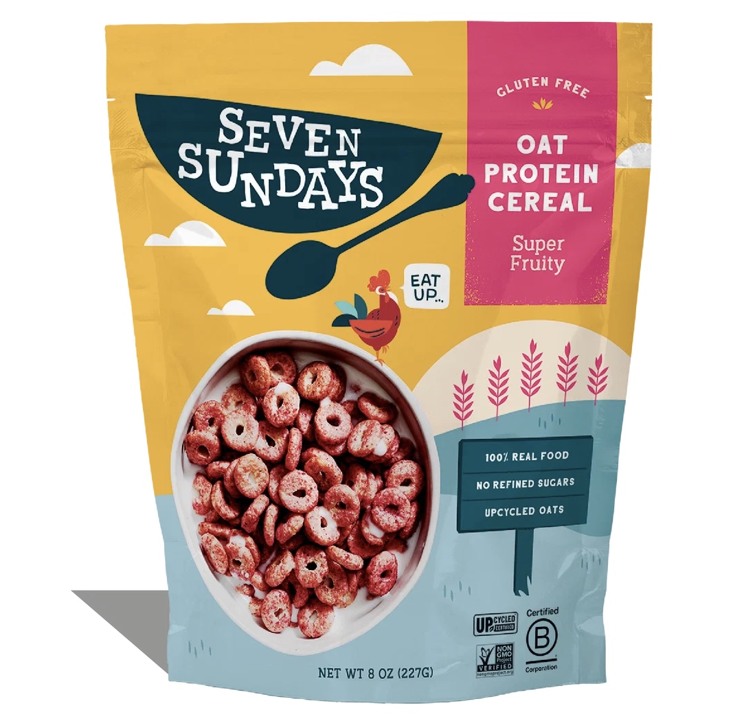 Seven Sundays Oat Protein Cereal Súper Fruity 8 oz