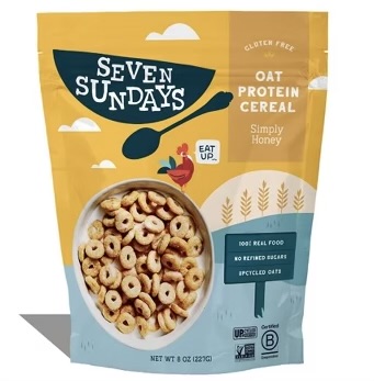 Seven Sundays Oat Protein Cereal Simply Honey 8 oz
