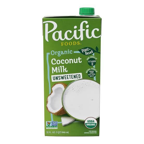 Pacific Organic Unsweetened Coconut Milk 32 oz