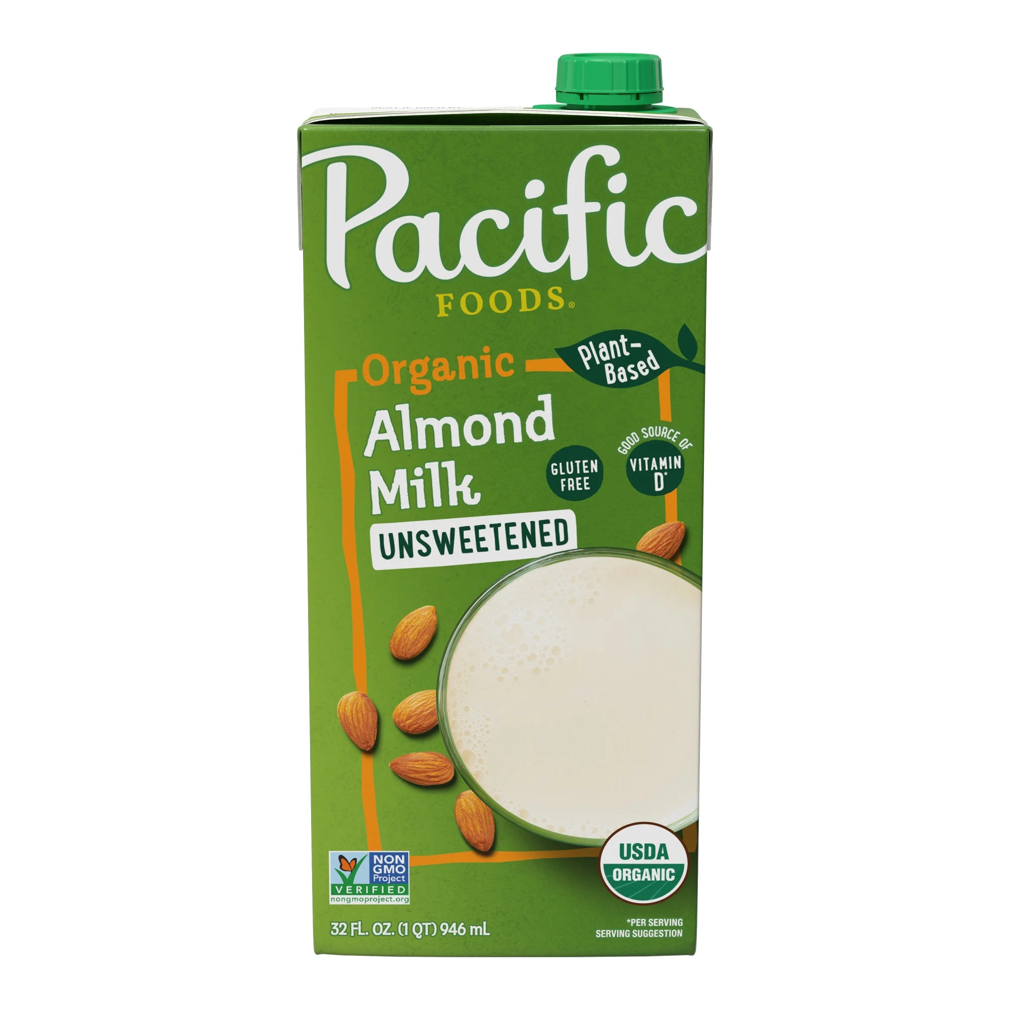 Pacific Organic Unsweetened Almond Milk 32 oz