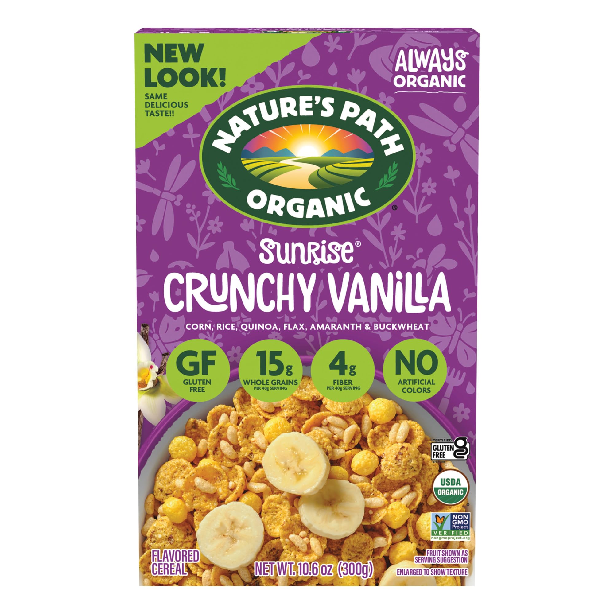 Nature’s Path Organic Sunrise Crunch Vanilla Cereal 10 oz