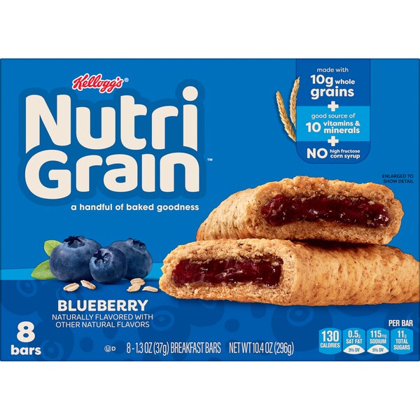 Nutrí-Grain Blueberry Breakfast Bars 8 ct