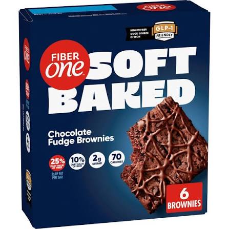 FiberOne Soft-Baked Bars Chocolate Fudge Brownies 5.34 oz