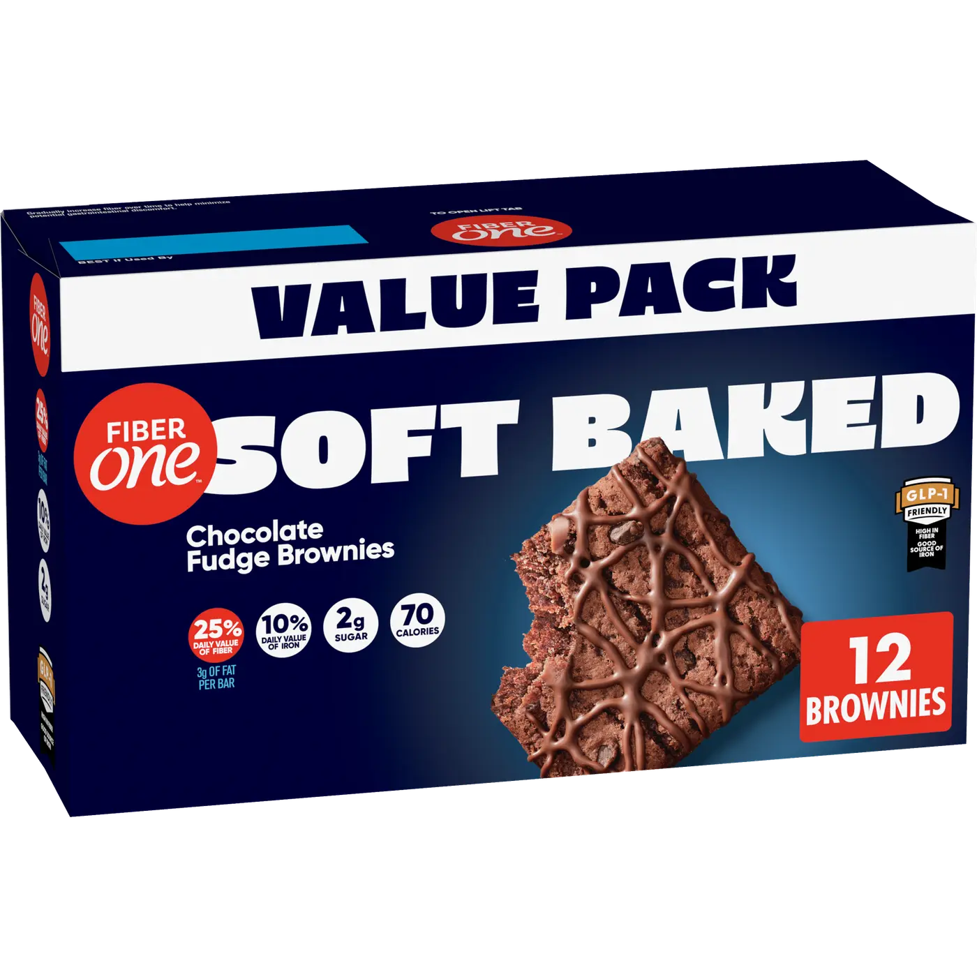FiberOne Soft-Baked Bars Chocolate Fudge Brownies 10.6 oz