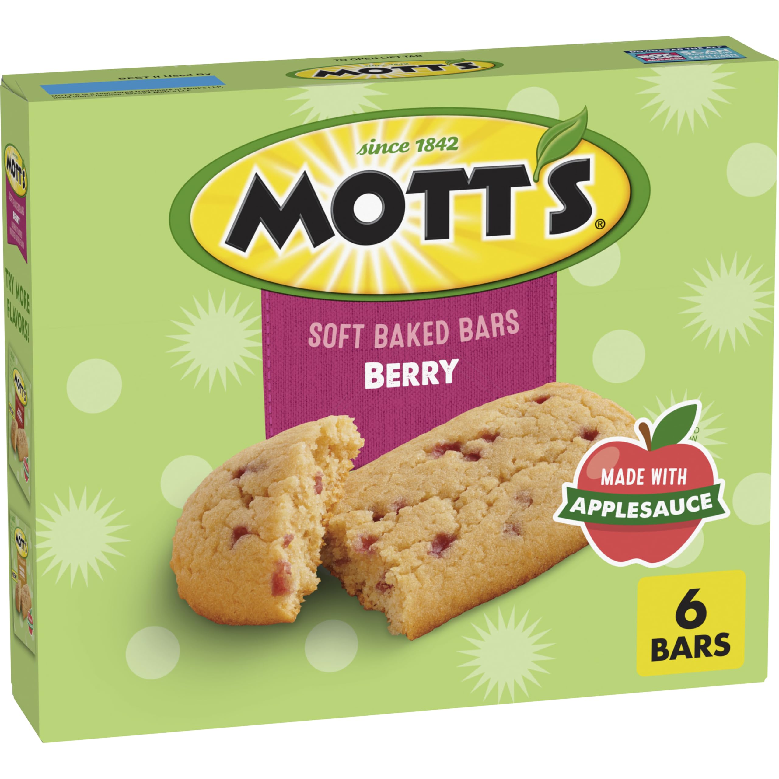 Mott’s Soft-Baked Bars Berry 6 ct