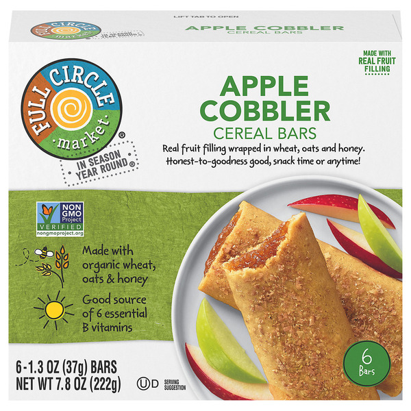 Full Circle Market Apple Cobbler Breakfast Bars 7.8 oz
