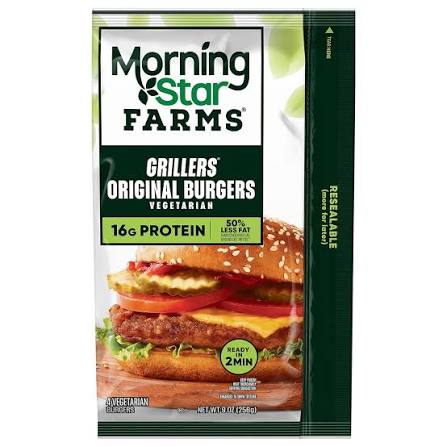 MorningStar Farms Veggie Grillers Original Burgers 10 oz