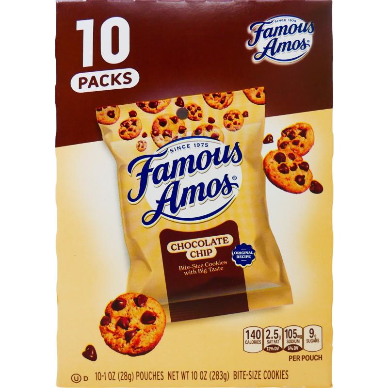 Famous Amos Chocolate Chocolate Bite Size Cookies 10 ct