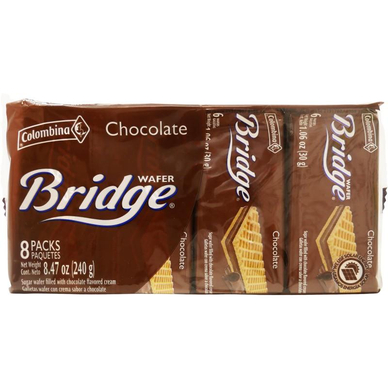 Colombina Wafer Cookies Bridge Chocolate 8.47 oz