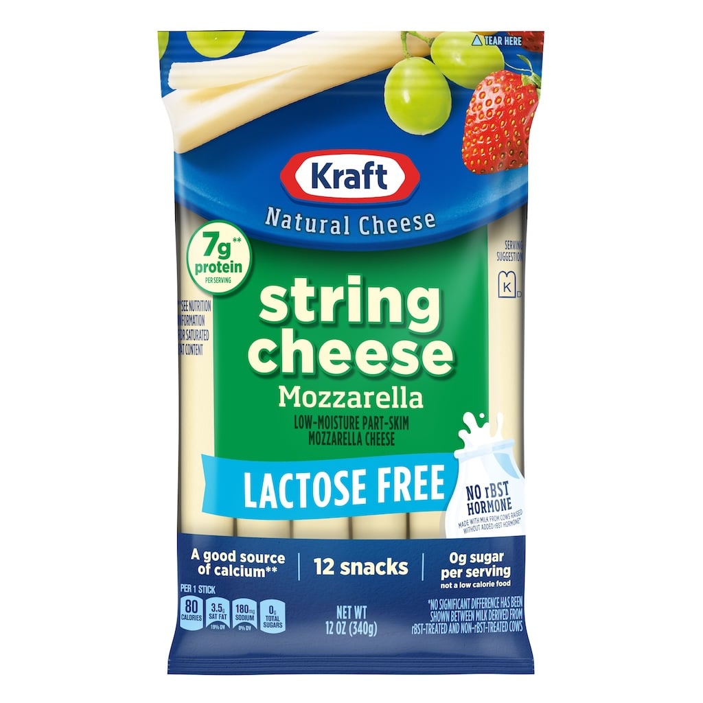Kraft String Cheese Mozarella Lactose free 12 ct 