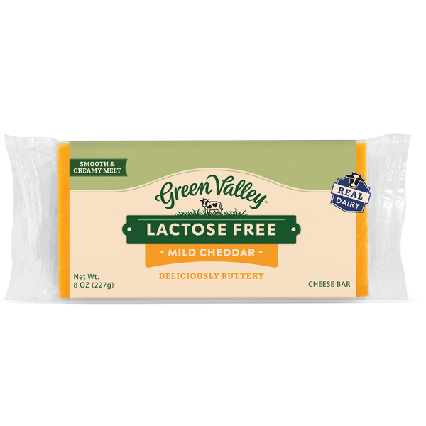 Green Valley Lactose Free Mild Cheddar 8 oz