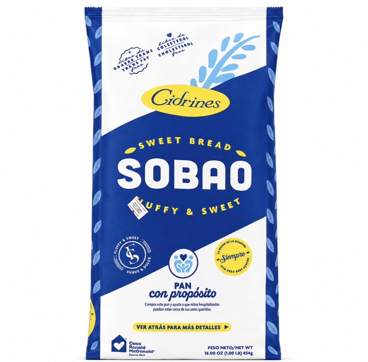 Cidrines Pan Sobao (Sweet Bread) 16 oz