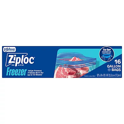 Ziploc Gallon Freezer Bags 16 ct