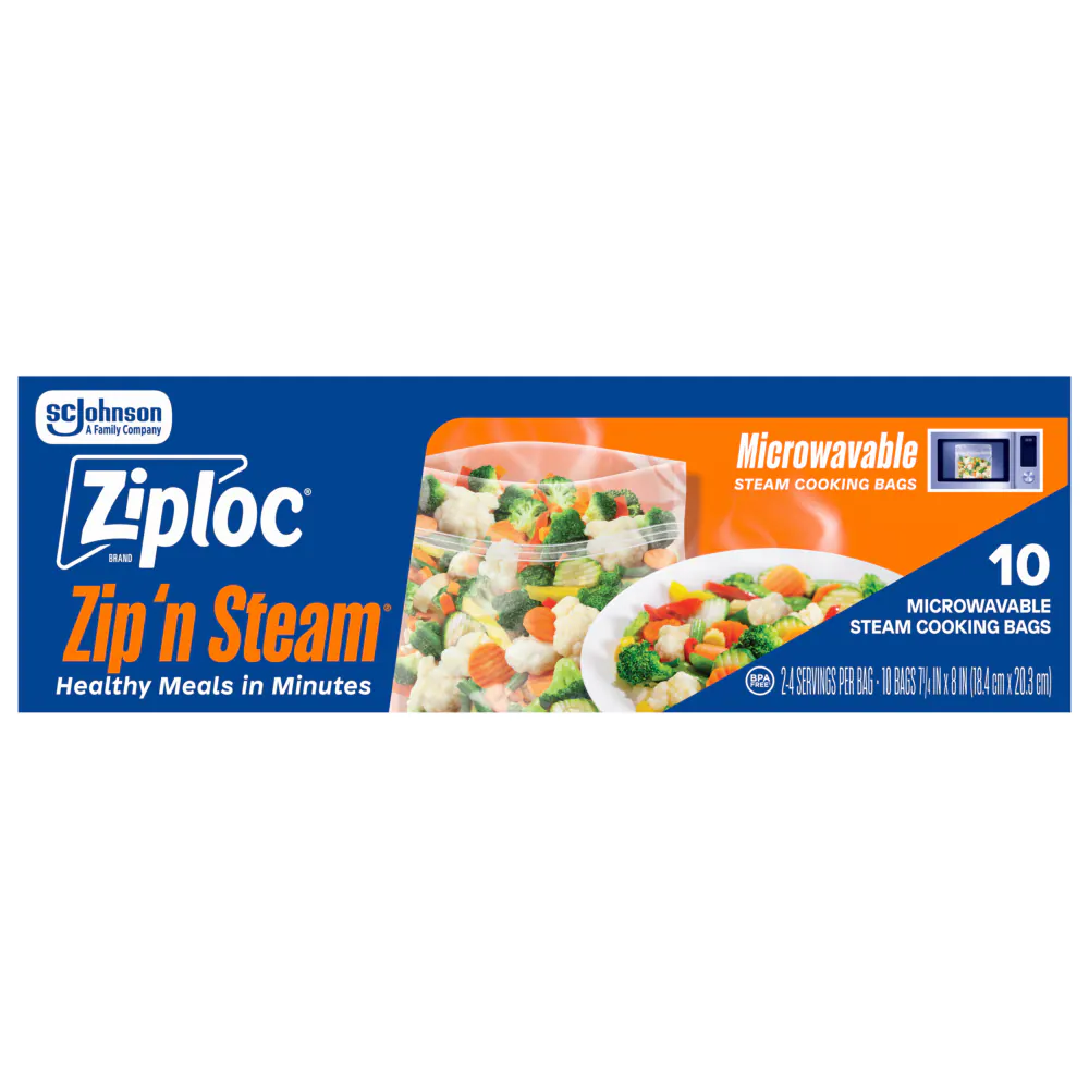 Ziploc Zip n Steam Cooking Bags 10 ct