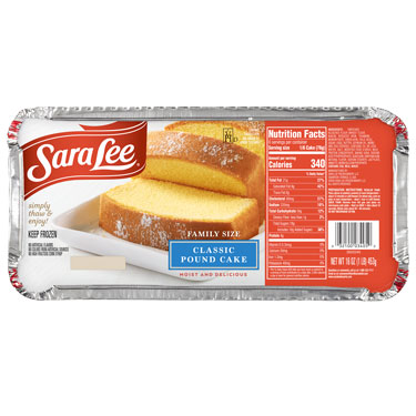 Sara Lee Family Size Classic Pound Cake 16 oz