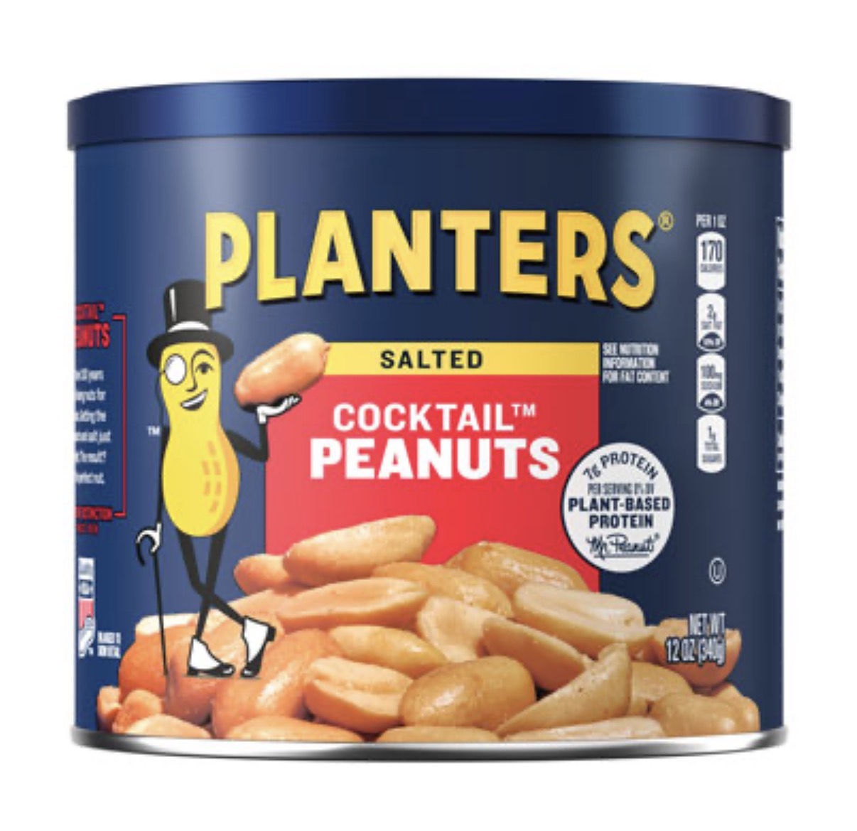 Planters Cocktail Peanuts Salted 12 oz
