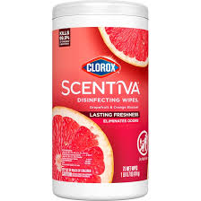 Clorox Scentiva Disinfecting Wipes Grapefruit & Orange Blossom 75 ct