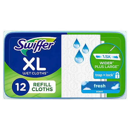 Swiffer XL Wet Sweeping Cloths 12 ct