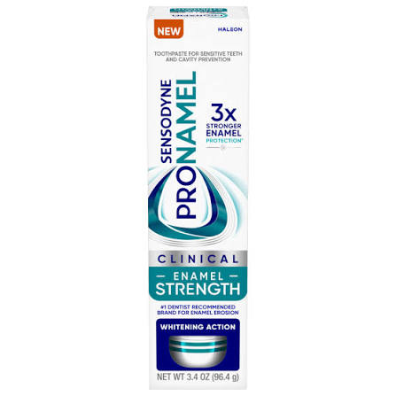 Sensodyne Pronamel Clinical Enamel Strength Whitening Action 3.4 oz