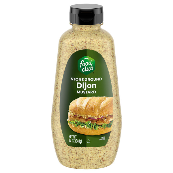Food Club Stone Ground Dijon Mustard 12 oz