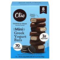 Clio Mini Greek Yogurt Bars Cookies & Cream 8-0.78 oz