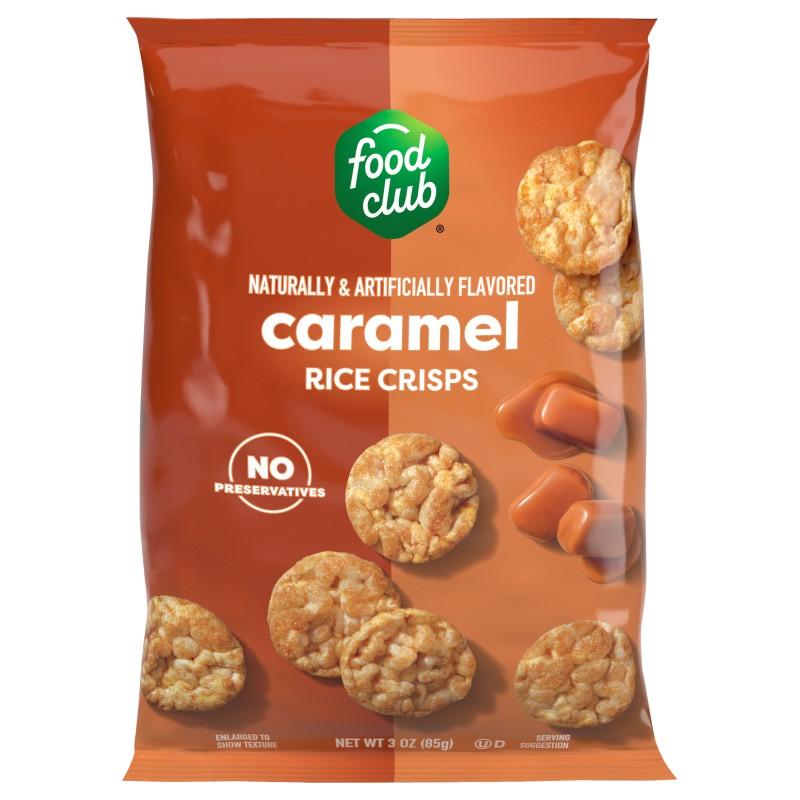 Food Club Rice Crisps Caramel 3 oz