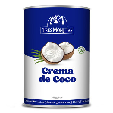 Tres Monjitas Crema de Coco 12 oz