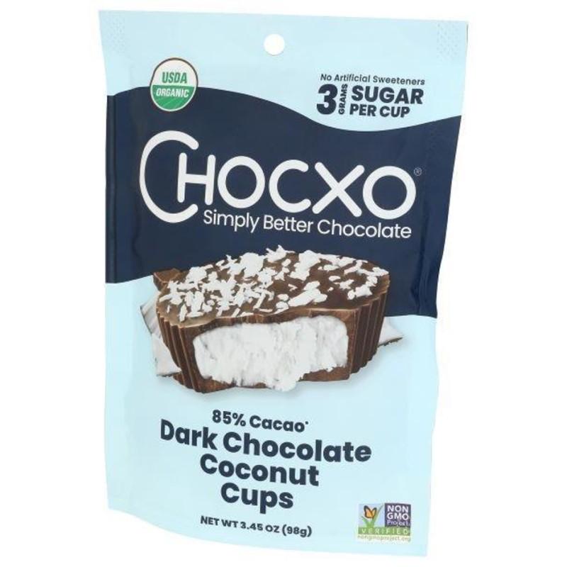 Chocxo Dark Chocolate Coconut Cups 3.45 oz