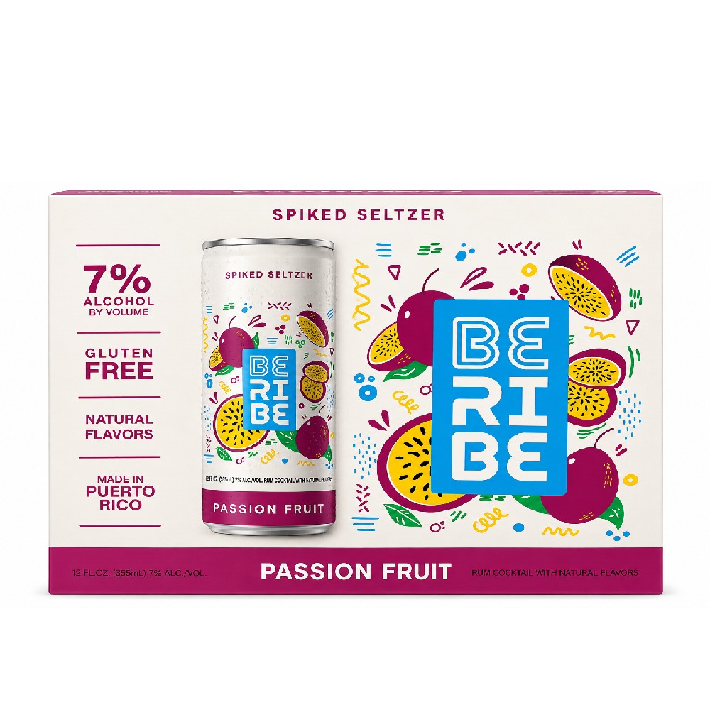 Beribe Passsion Fruit Spiked Seltzer 6 - 12 oz