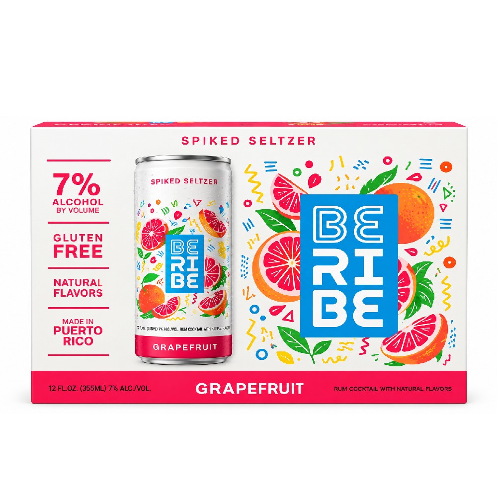 Beribe Grapefruit Spiked Seltzer 6 - 12 oz