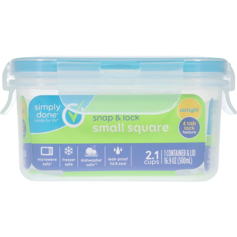 Simply Done Snap & Lock Small Square 1 ct