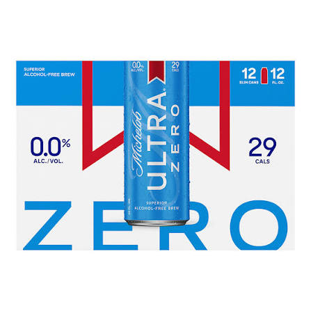 Michelob Ultra Zero Cans 12-12 oz