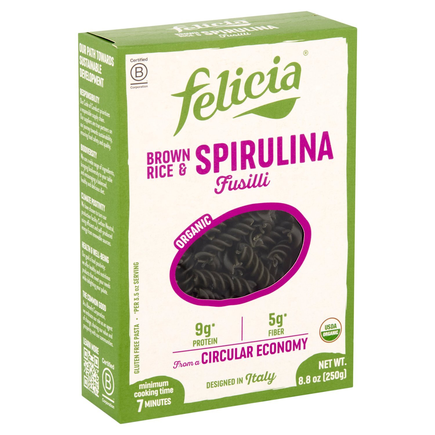 Felicia Spirulina Fusilli 8.8 oz