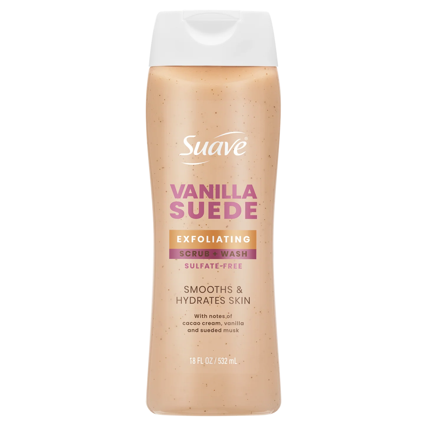 Sauve Vanilla Suede Scrub + Wash 18 oz