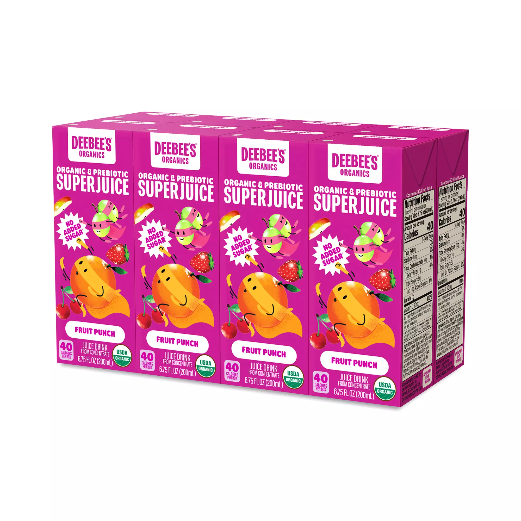 Deebee´s Organics Fruit Punch 8 ct
